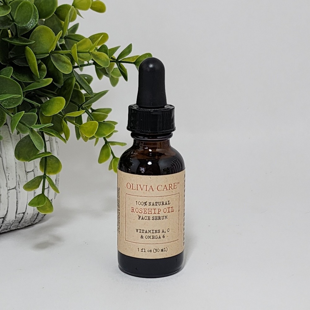 Olivia Care Rosehip Face Serum 100% Natural Omega 6 Vitamins A & C - 1 fl oz